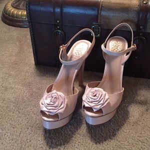 Pale Pink Taffeta Evening Shoe